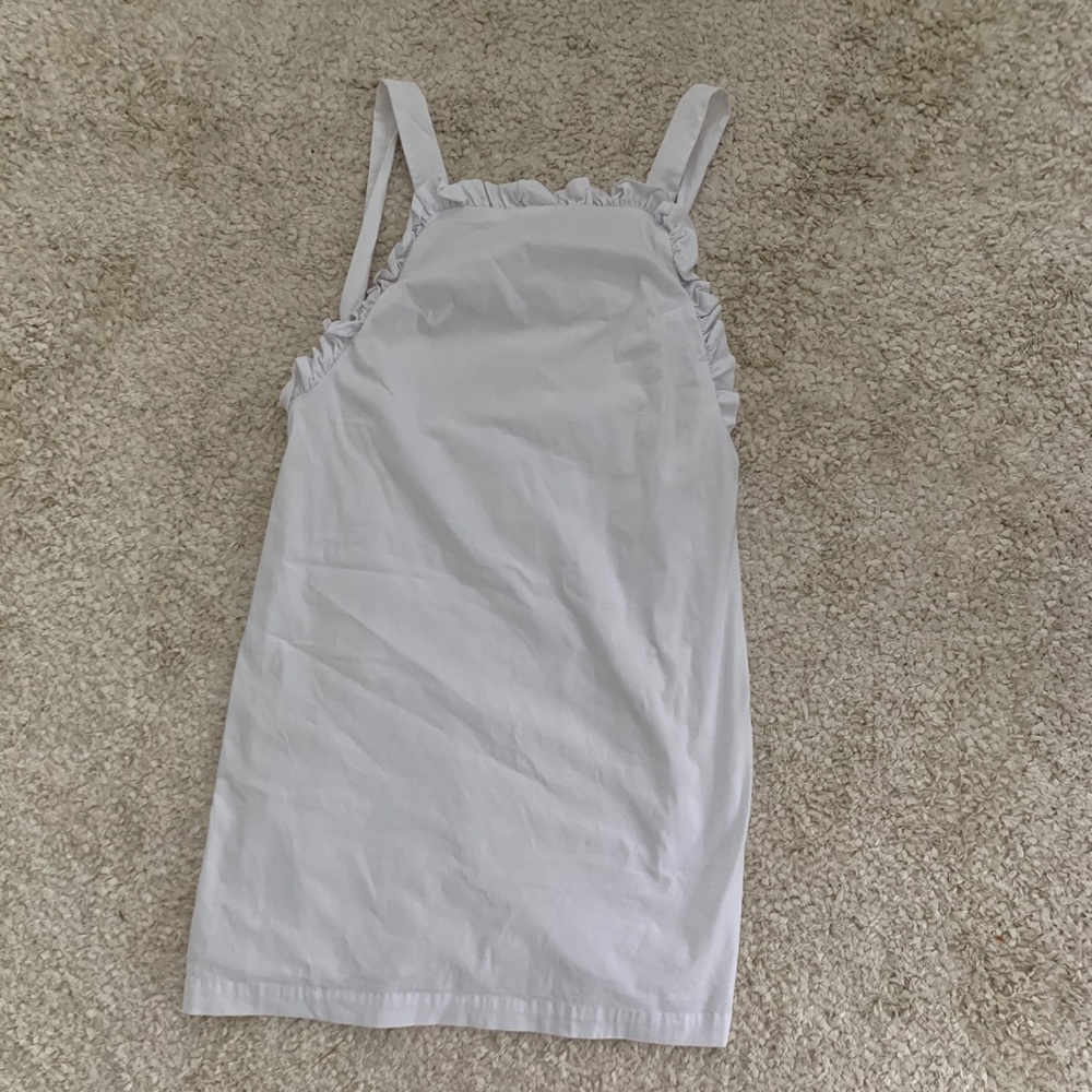 White ruffle dress